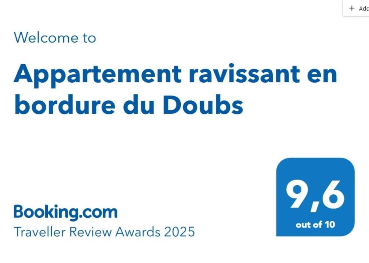 Appartement Ravissant En Bordure Du Doubs Longevelle-sur-Doubs Zewnętrze zdjęcie
